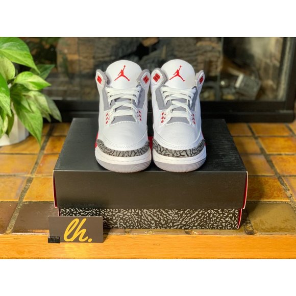 Youth 7y Air Jordan Retro 3 “Fire Red” Athletic Basketball Sneakers DM0967-160 - Picture 3 of 10